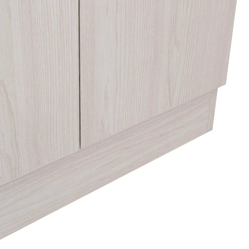 71" světle šedá dřevěná spíž nebo úložná skříň – 23,6Š x 70,8V x 11,8H