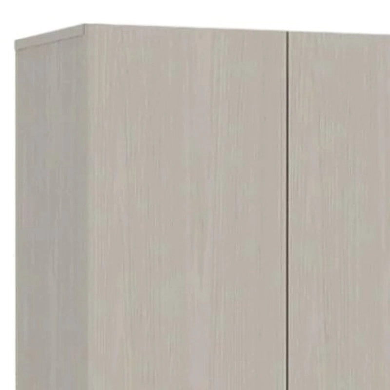 71" světle šedá dřevěná spíž nebo úložná skříň – 23,6Š x 70,8V x 11,8H