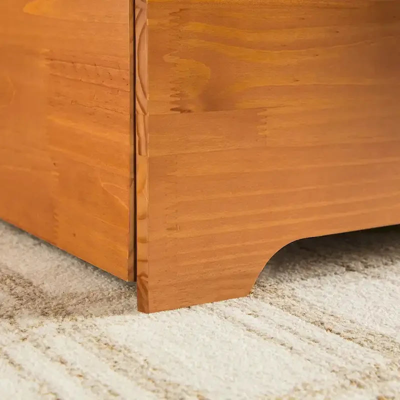 Úložná plošinová postel z masivu ve stylu Mid-Century Modern
