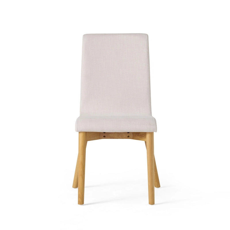 Jídelní židle Mid-Century s látkovým potahem (sada 2 ks)