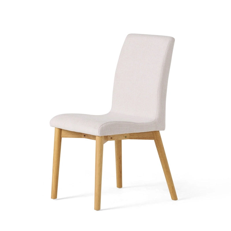 Jídelní židle Mid-Century s látkovým potahem (sada 2 ks)
