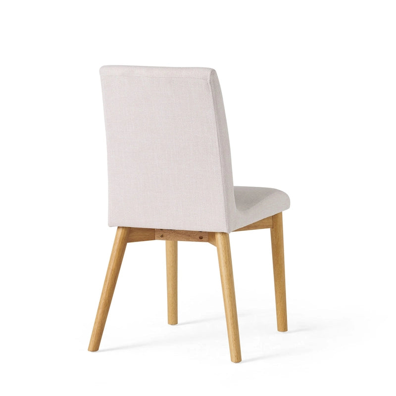 Jídelní židle Mid-Century s látkovým potahem (sada 2 ks)