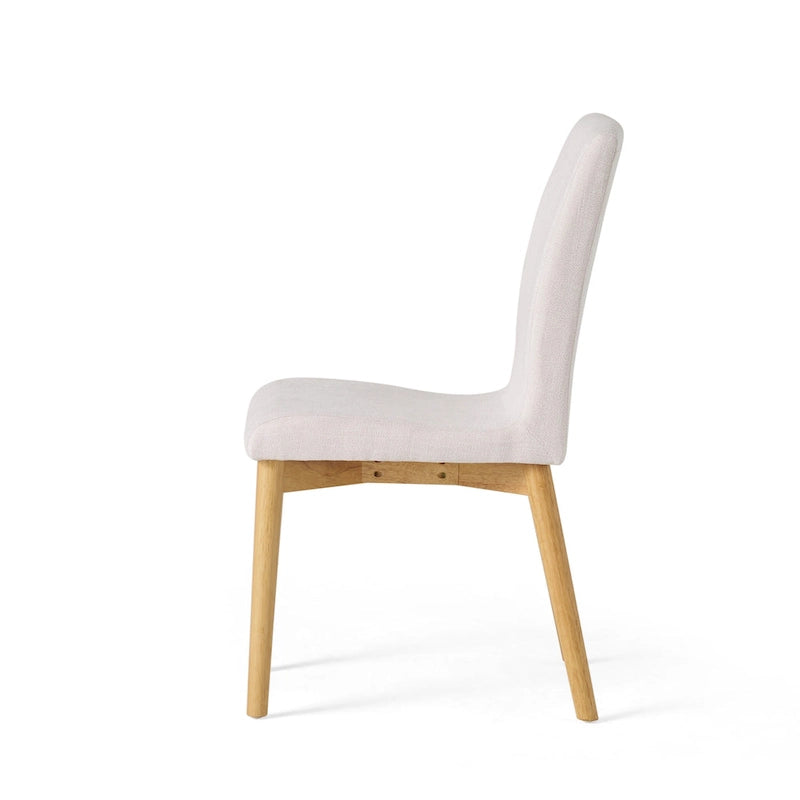 Jídelní židle Mid-Century s látkovým potahem (sada 2 ks)