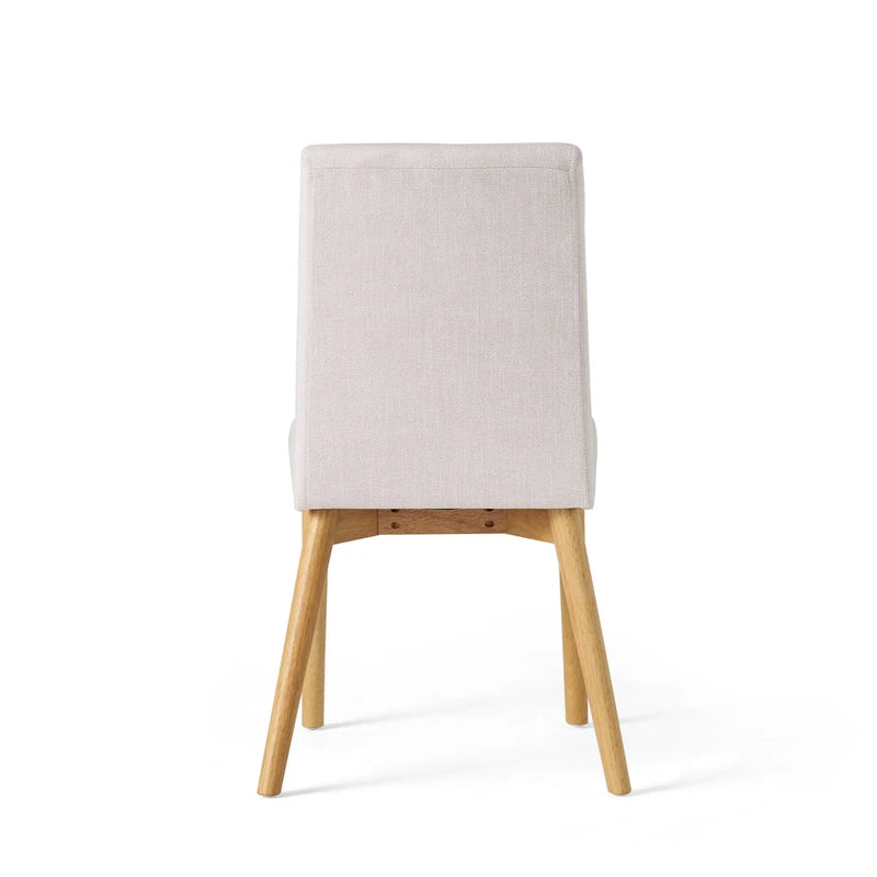 Jídelní židle Mid-Century s látkovým potahem (sada 2 ks)
