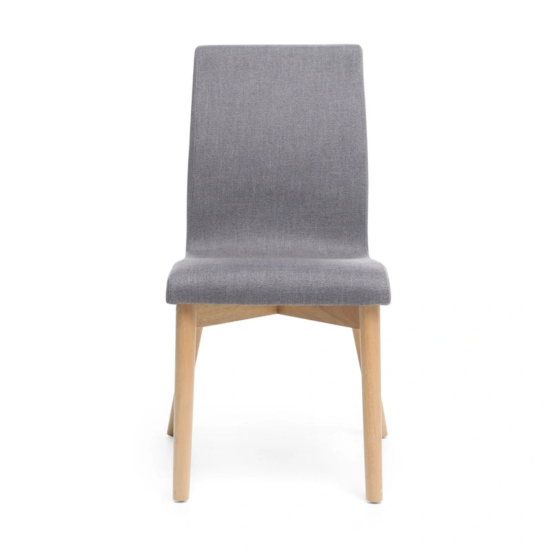Jídelní židle Mid-Century s látkovým potahem (sada 2 ks)