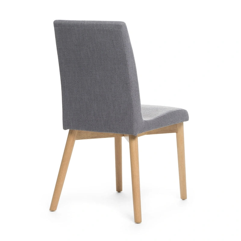 Jídelní židle Mid-Century s látkovým potahem (sada 2 ks)