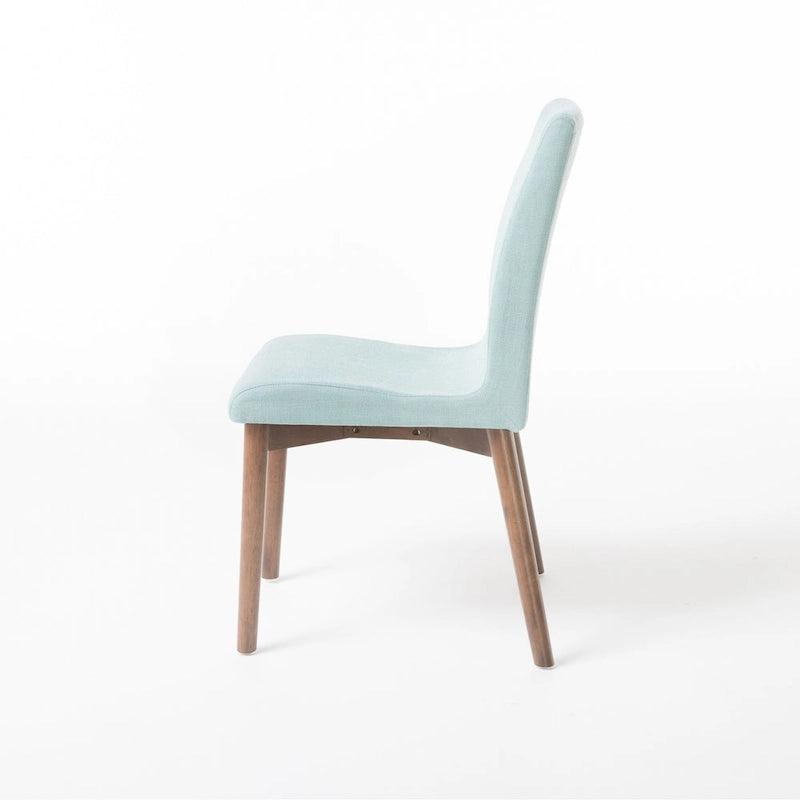 Jídelní židle Mid-Century s látkovým potahem (sada 2 ks)
