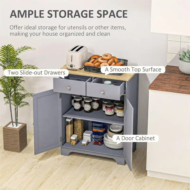 Příborník/bufet/kuchyňská úložná skříňka – 68 cm (Š) x 40 cm (H) x 85 cm (V)