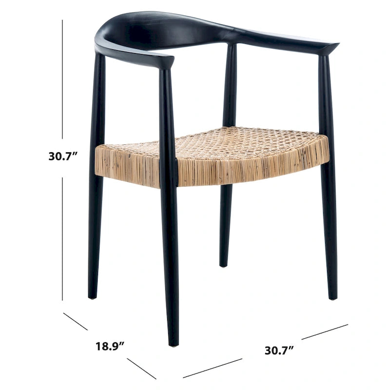 Křeslo s ratanovým výpletem - 25 Š x 19 H x 31 V